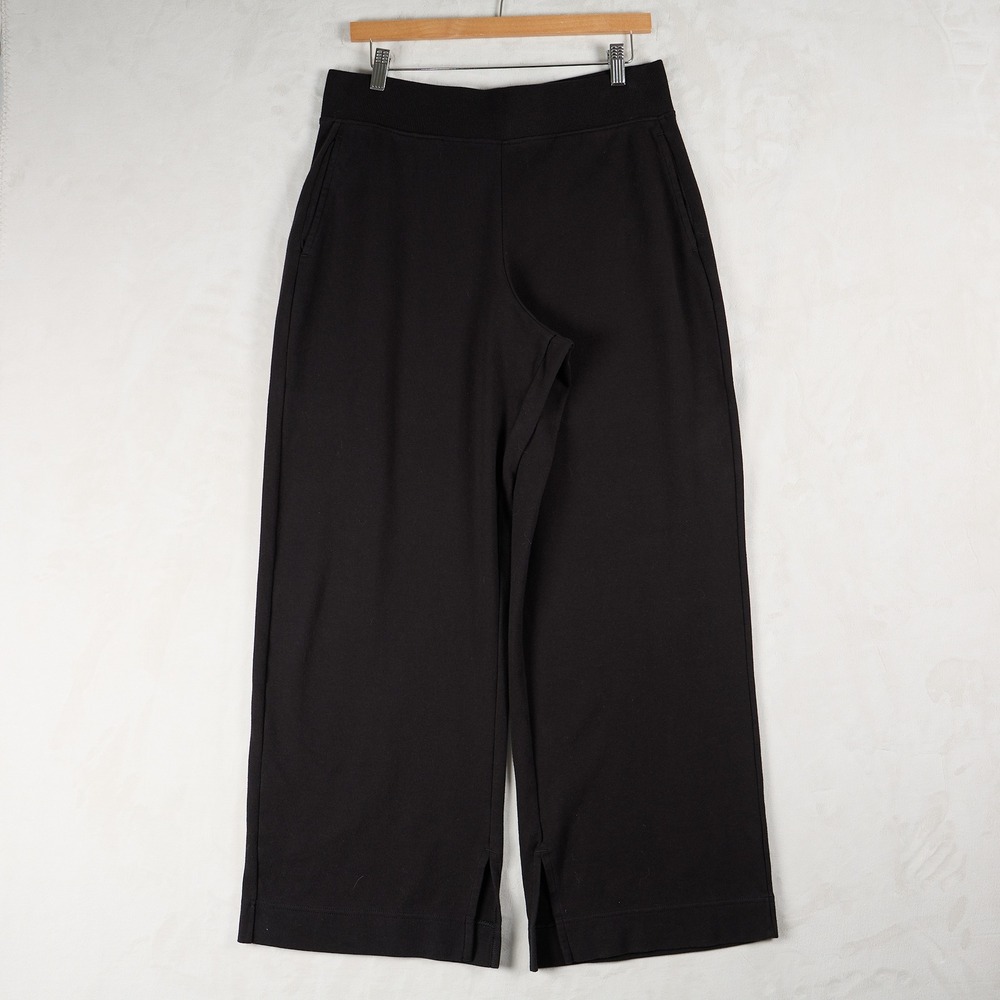 Pact Black Wide Leg Airplane Pants Organic Cotton Women's Size L